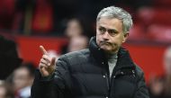 Manchester United's Portuguese manager Jose Mourinho leaves the pitch at the end of the English FA Cup third round football match between Manchester United and Reading at Old Trafford in Manchester, north west England, on January 7, 2017.  AFP / Oli SCARF