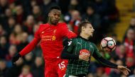 Britain Football Soccer - Liverpool v Plymouth Argyle - FA Cup Third Round - Anfield - 8/1/17 Liverpool's Daniel Sturridge in action with Plymouth Argyle's Oscar Threlkeld Reuters / Andrew Yates Livepic