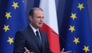 Prime Minister of Malta Joseph Muscat attends a press conference on January 11, 2017 in Valletta, Malta, to mark the start of the Maltese EU presidency.  AFP / Matthew Mirabelli
