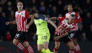 Adam Lallana during the EFL Cup semi-final first-leg football match between Southampton and Liverpool at St Mary's Stadium in Southampton, southern England on October January 11, 2017.  AFP / Adrian DENNIS 