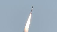 The world's smallest rocket SS-520 carrying a mini satellite for observation of the Earth's surface is launched from the Japan Aerospace Exploration Agency's Uchinoura Space Center in Kagoshima Prefecture, on January 15, 2017 (AFP Photo/Jiji Press).