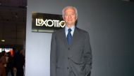 Luxottica's 81-year-old founder Leonardo Del Vecchio poses during MIDO Exhibition in Milan, Italy in this May 6, 2005 photo.