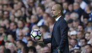 File picture of the Manchester City manager Pep Guardiola. Reuters 