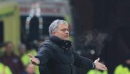 Manchester United's Portuguese manager Jose Mourinho gestures from the touchline during the English Premier League football match between Stoke City and Manchester United at the Bet365 Stadium in Stoke-on-Trent, central England on January 21, 2017. AFP / 