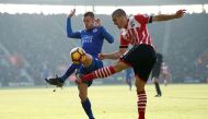 Football Soccer Britain - Southampton v Leicester City - Premier League - St Mary's Stadium - 22/1/17 Southampton's Oriol Romeu in action with Leicester City's Jamie Vardy Reuters / Peter Nicholls