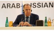 Russian Foreign Minister Sergei Lavrov listens during a press conference with United Arab Emirates' Foreign Minister and Arab League Secretary General in Abu Dhabi on February 1, 2017. AFP / KARIM SAHIB