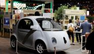 A self-driving car by Google is displayed at the Viva Technology event in Paris, France, June 30, 2016. REUTERS/Benoit Tessier