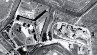 Aerial view of Saydanya Prison in Syria. Pic: AMNESTY INTERNATIONAL/FORENSIC ARCHITECTURE
