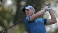Danny Willett of England tees off during the first round of the 2017 Maybank Malaysia Championship golf tournament at Saujana Golf and Country Club outside Kuala Lumpur on February 9, 2017. / AFP / MOHD RASFAN
