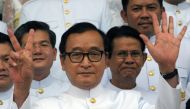 Sam Rainsy, who has been at the forefront of Cambodia's opposition scene for two decades, announced his resignation from the Cambodia National Rescue Party (CNRP) in a letter posted on social media ©Tang Chhin Sothy (AFP/File).