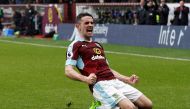 Burnley's Robbie Brady celebrates scoring their first goal Reuters / Phil Noble 

