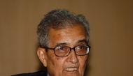 India's Nobel economics laureate Amartya Sen speaks during a conference in his honour for development, freedom and welfare in New Delhi in this December 19, 2008 file photo. REUTERS/B Mathur/Files