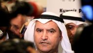 Kuwaiti oil minister Essam al-Marzouk speaks to the press in Kuwait City on February 13, 2017. AFP / Yasser Al-Zayyat