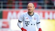 Bayern Munich's Dutch midfielder Arjen Robben warms up prior the German First division Bundesliga football match between FC Ingolstadt 04 and Bayern Munich in Ingolstadt, southern Germany, on February 11, 2017.  AFP / Christof STACHE /