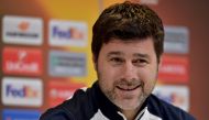 Tottenham manager Mauricio Pochettino during the press conference Reuters / Eric Vidal
