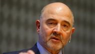 European Economic and Financial Affairs Commissioner Pierre Moscovici delivers a keynote speech ahead of an Austrian National Bank panel discussion in Vienna, Austria, February 16, 2017. REUTERS/Heinz-Peter Bader