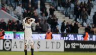 Monaco's Portuguese midfielder Bernardo Silva reacts after the L1 football match Bastia (SCB) against Monaco (ASM) on February 17, 2017 in the Armand Cesari stadium in Bastia on the French Mediterranean island of Corsica. / AFP / PASCAL POCHARD-CASABIANCA