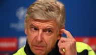 Football Soccer - Arsenal Press Conference - Allianz Arena - 14/2/17 Arsenal manager Arsene Wenger during the press conference Reuters / Michael Dalder Livepic