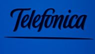 The logo of Spanish telecommunication giant Telefonica, is seen during company's annual shareholders meeting in Madrid, Spain, May 12, 2016. REUTERS/Sergio Perez