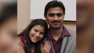 Srinivas Kuchibhotla with wife Sunayana Dumala