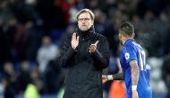 Liverpool manager Juergen Klopp applauds fans after the game Reuters / Darren Staples 
