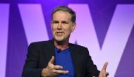 Founder and CEO of Netflix Reed Hastings speaks during a keynote speech at the Mobile World Congress in Barcelona on February 27, 2017. Phone makers will seek to seduce new buyers with artificial intelligence functions and other innovations at the world's