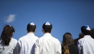 People demonstrate at a Stand Against Hate rally at Independence Mall on March 2, 2017 in Philadelphia, Pennsylvania. The Jewish Federation of Greater Philadelphia organized the event in hopes of expressing solidarity days after vandalism of the Mt. Carme