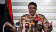Spokesman of Libyan National Army (LNA) colonel Ahmad al-Mismari gestures during a news conference in Benghazi, Libya, March 3, 2017. REUTERS/Esam Omran Al-Fetori
