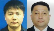 This combination of file handout pictures released by the Royal Malaysian Police in Kuala Lumpur on February 22, 2017 shows North Korean airline employee Kim Uk Il (L) and Hyon Kwang Song, second secretary at the North Korean embassy in Kuala Lumpur. Mala