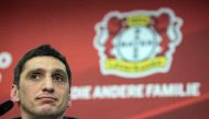 New interim coach of Bayer Leverkusen Tayfun Korkut attends a press conference on March 6, 2017 in Leverkusen. AFP / Federico Gambarini

