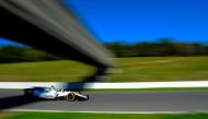 William's Brazilian driver Felipe Massa drives at the Circuit de Barcelona Catalunya on March 7, 2017 in Montmelo, on the outskirts of Barcelona during the first day of the second week of tests for the Formula One Grand Prix season. / AFP / Josep Lago