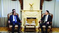 Prime Minister of Kazakhstan Bakytzhan Sagintayev met with Governor of Qatar Central Bank (QCB)  H E Sheikh Abdullah bin Saud Al Thani, who is on a visit to Kazakhstan. During the meeting, they discussed scopes of cooperation in financial, banking and inv