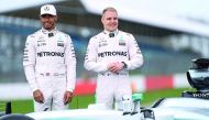  Lewis Hamilton (left) and Valtteri Bottas pose during the launch of new Mercedes F1 car in this last month's photo. Hamilton has given thumbs up to changes for 2017 season. 