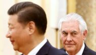 China's President Xi Jinping meets U.S. State of Secretary, Rex Tillerson at the Great Hall of the People in Beijing, China, March 19, 2017. REUTERS/Thomas Peter 
