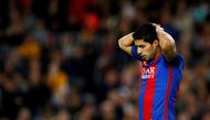 Barcelona's Luis Suarez. REUTERS/Juan Medina
