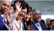 Carrie Lam, Hong Kong's new leader, vowed to heal the city's political divide [Tyrone Siu/Reuters].