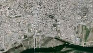 This handout image released by Airbus DS and taken by Pleiades satellites on March 11, 2017, shows a partial view of the Syrian city of Raqqa, Islamic State (IS) group's de facto capital.  AFP / Distribution Airbus DS 