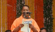 FILE PHOTO: India's ruling Bharatiya Janata Party (BJP) leader Yogi Adityanath takes the oath as the new Chief Minister of India's most populous state of Uttar Pradesh during a swearing-in ceremony in Lucknow, India, March 19, 2017. REUTERS/Pawan Kumar