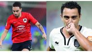 Al Rayyan's Sergio Garcia (left) and Al Sadd’s captain Xavi Hernandez are looking to play key roles for their teams in the highly-anticipated Qatar Clasico match on Sunday. 