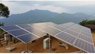Sunlabob is installing solar mini-grids in 11 remote Myanmar villages to provide power to local households. Photograph: Sunlabob Renewable Energy Ltd
