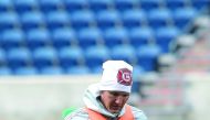 Chicago Fire midfielder Bastian Schweinsteiger practices with his new team at Toyota Park in Bridgeview, Illinois on Wednesday.