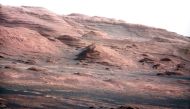 FILE PHOTO -- The base of Mars' Mount Sharp - the rover's eventual science destination - is pictured in this August 27, 2012 NASA handout photo taken by the Curiosity rover. The image is a portion of a larger image taken by Curiosity's 100-millimeter Mast