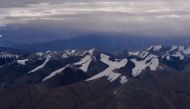 This photograph taken on August 22, 2016 shows a general view of the Himalayan Mountain Range in Ladakh (AFP / Chandan Khanna) 
