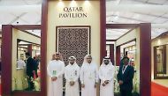 Qatar Development Bank (QDB) officials at the Big 5 Saudi exhibition held in Jeddah.