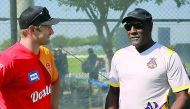 Sir Viv Richards (Right)