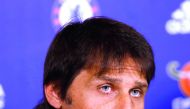 Chelsea manager Antonio Conte addressing a press conference  at the Chelsea Training Ground,