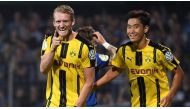 Andre Schuerrle and Shinji Kagawa
