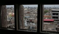 A view of an area controlled by the Iraqi forces, from a building used by the Iraqi Federal Police to fight the Islamic State in western Mosul, Iraq April 11, 2017. REUTERS/Andres Martinez Casares
