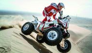 Rafal Sonik in action during the Qatar Cross-Country Rally last year.