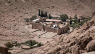 A picture taken on April 16, 2017 shows a general view of the Monastery of St. Catherine in Egypt's south Sinai, where a policeman was killed and three others wounded on April 18, 2017 when gunmen opened fire on a checkpoint near the monastery, the interi